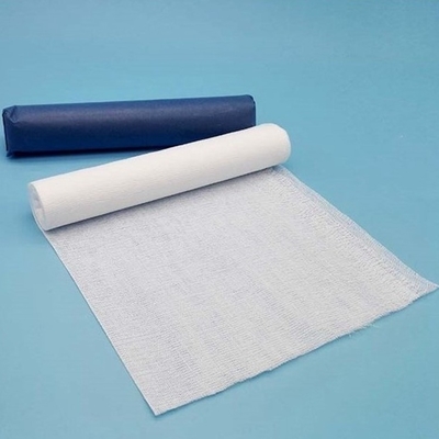 Comprimé de coton 100% jetable, pansement chirurgical, rouleau de gaze jumbo, rouleau de gaze médicale