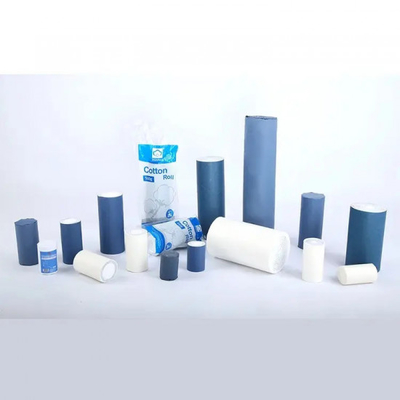 Ruloir de coton absorbant médical blanc 100% laine stérile non stérile tête de coupe commune