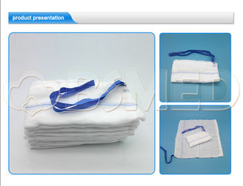 Bleached Sterile Wound Dressing , Surgical Wound Dressing Gauze Lap Sponge